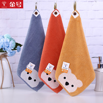 Cotton small towel Cotton cute untwisted bear wipe square towel Cotton hanging towel Baby child baby square towel soft and absorbent