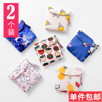 Sanitary napkin storage bag monthly bag cute portable aunt towel bag large capacity M towel sanitary cotton bag carry bag