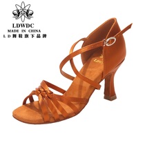LDWDC Latin dance shoes female adults Soft thick bottom abrasion resistant professional Competition Table Performing Arts National Dancing Dancing Shoes