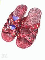 Back Force Slippers Lacquer Leather Raw Rubber Female Non-slip Outdoor Summer Mother Grandma Grandmas rubber room for a cold tug