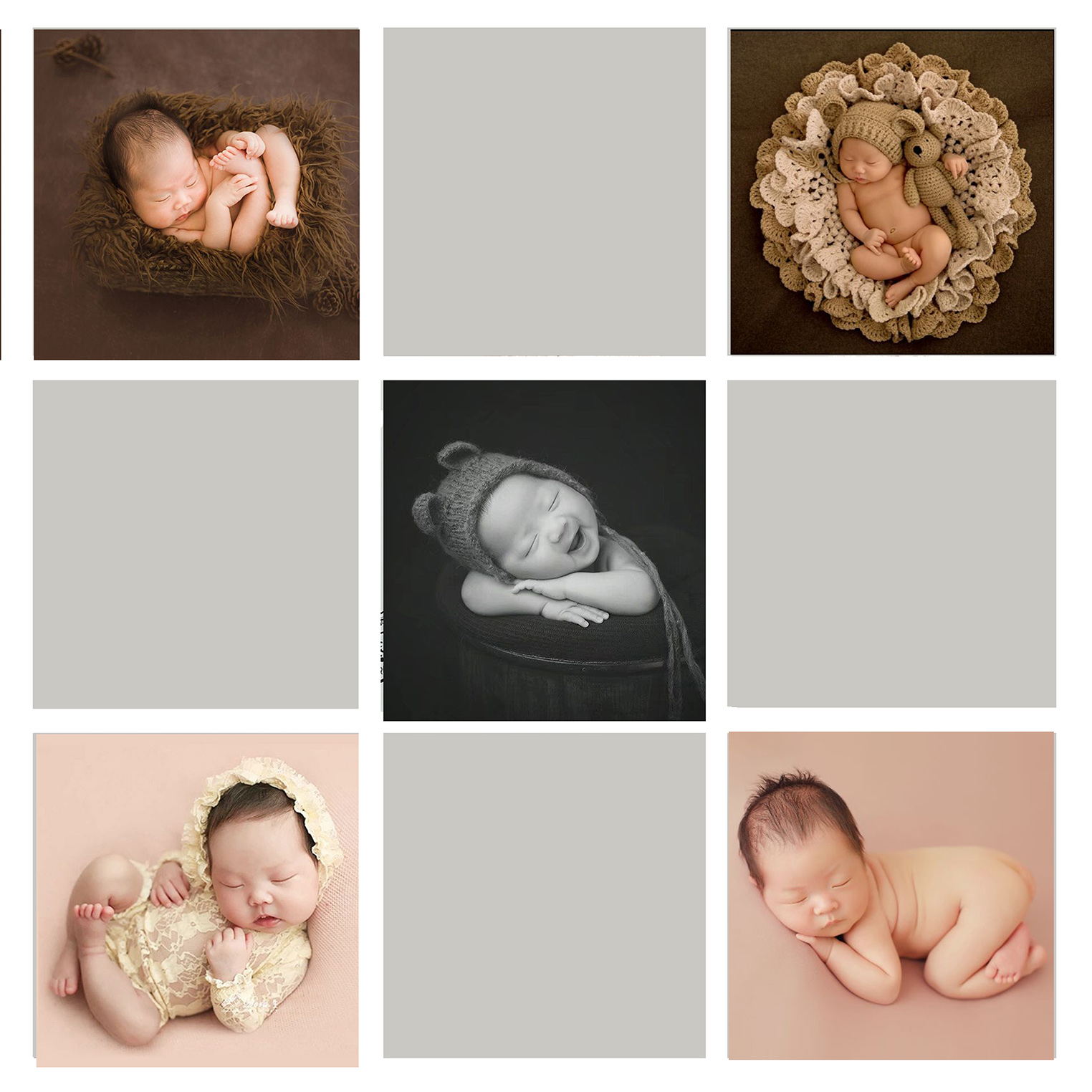 Hangzhou Full Moon Photos Of Newborns Door-to-door Photography 100-day-old baby shoots baby photos of children's art