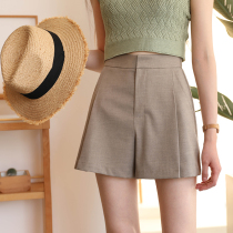 Birch Gray-drop A- shaped female loose wide leg casual shorts straight tube suit four-five pants cec hot pants