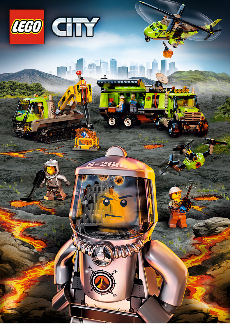 乐高 城市系列 火山入门套装 60120
