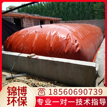 Biogas tank Full set of equipment Household large-scale farm Rural red mud soft fermenter Gas storage bag Biogas bag