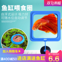 Qiyi natural fish feeding circle aquarium Fish food fish tank feeding circle fish food feeding circle fish feed feeder