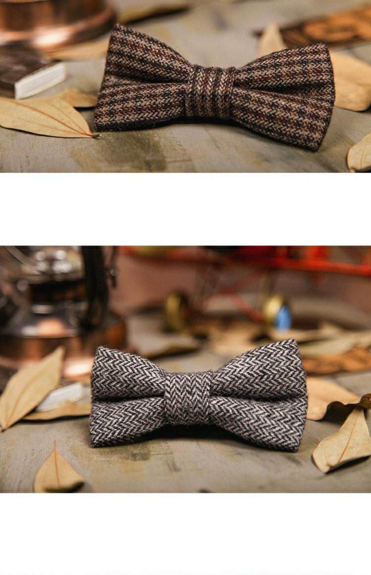 男士格子领结 复古英伦时尚婚礼领结蝴蝶结男格纹领结