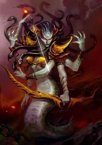 ◣阿门◢ 魔兽世界dota手办蛇女美杜莎 dc4 娜迦女王 瓦斯琪 大盒