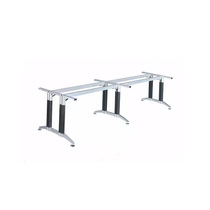 Office metal table legs Conference table support tripod Double net workbench iron frame table accessories Computer table shelf