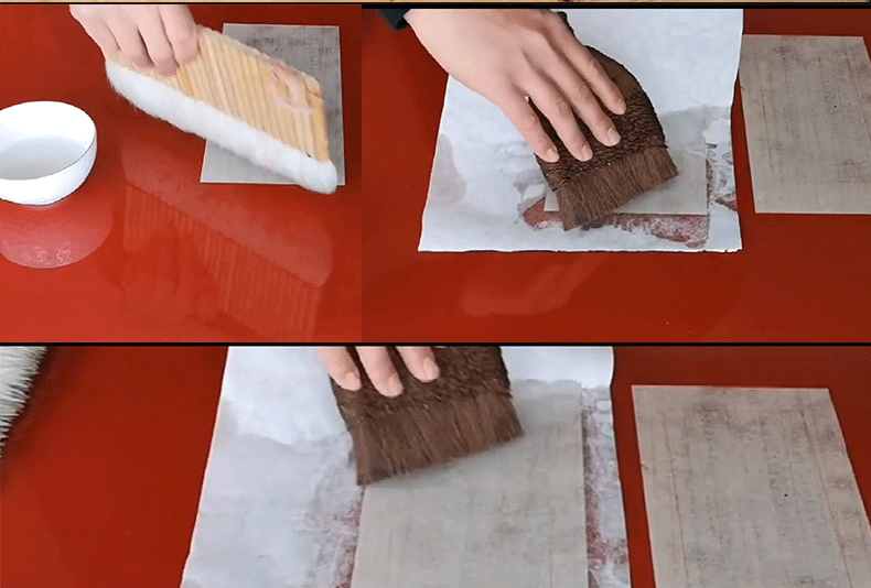 工具浙江省手工羊装裱棕刷猪装裱猪鬃刷裱画刷排笔排刷浆糊刷包邮