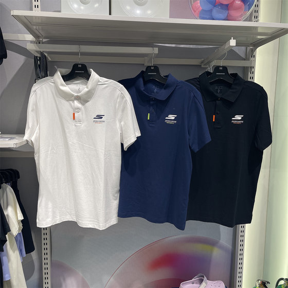 Skechers 2024 men's summer casual sports knitted short-sleeved POLO shirt P224M019
Skechers 2024 men's summer casual sports knitted short-sleeved POLO shirt P224M019