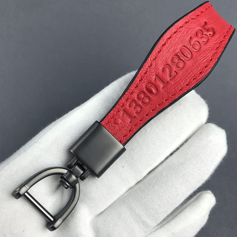 mercedes-benz audi bmw volkswagen leather bule car keychain phone number plate anti-lost custom lettering pendant