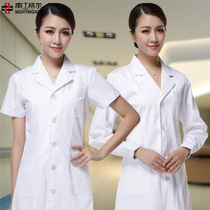 White Coat Long Sleeve Doctor Served Woman Nurse Service Short Sleeve Medical White Coat Doctor Wear male experimental clothes workwear
