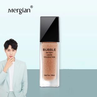 美肌颜泡泡水粉底液持妆精华自然持久不脱妆控油保湿高遮轻薄细腻