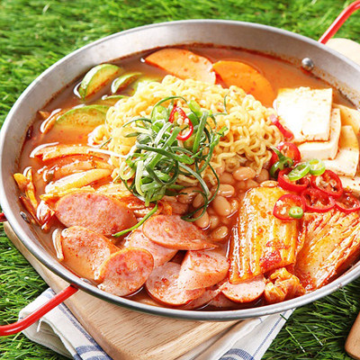 必品阁部队火锅 加热即食 泡菜午餐肉豆腐部队食材 2袋包邮