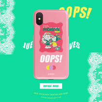 Jueves original pink cartoon oops Apple x phone case iphone11 silicone 12 soft case max glossy xr