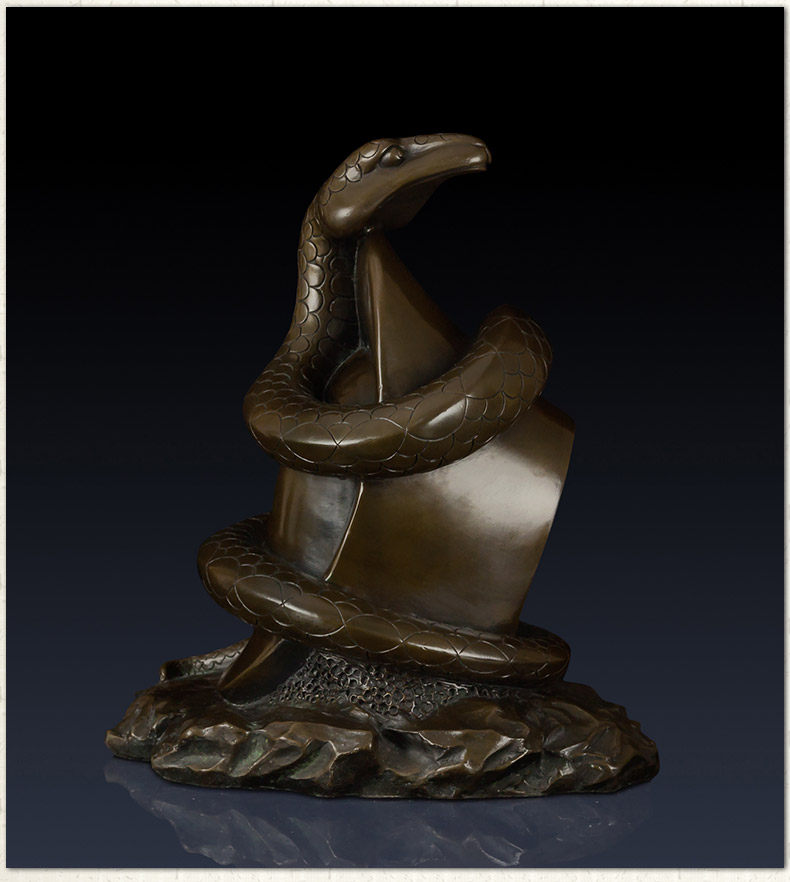 纯铜元宝蛇工艺品摆件家居客厅铜蛇装饰品元宝蛇客厅饰品礼品摆件