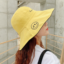 Double-sided fishermans hat female summer Korean version of Joker Japanese anti-ultraviolet mask sun hat sunshade chic sunscreen hat