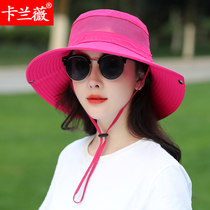 Sun hat female summer sun protection hat mens UV outdoor mountain climbing hat Korean version of Joker fishing cap