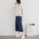Cropped wide-leg pants women 2020 new high waist cotton and linen casual loose straight linen summer pants women thin Cropped wide-leg pants women 2020 new high waist cotton and linen casual loose straight linen summer pants women thin