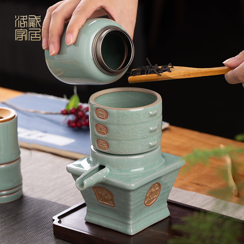 Make tea tea set home fit your up lazy automatic die ware jingdezhen porcelain of a complete set of kung fu tea set