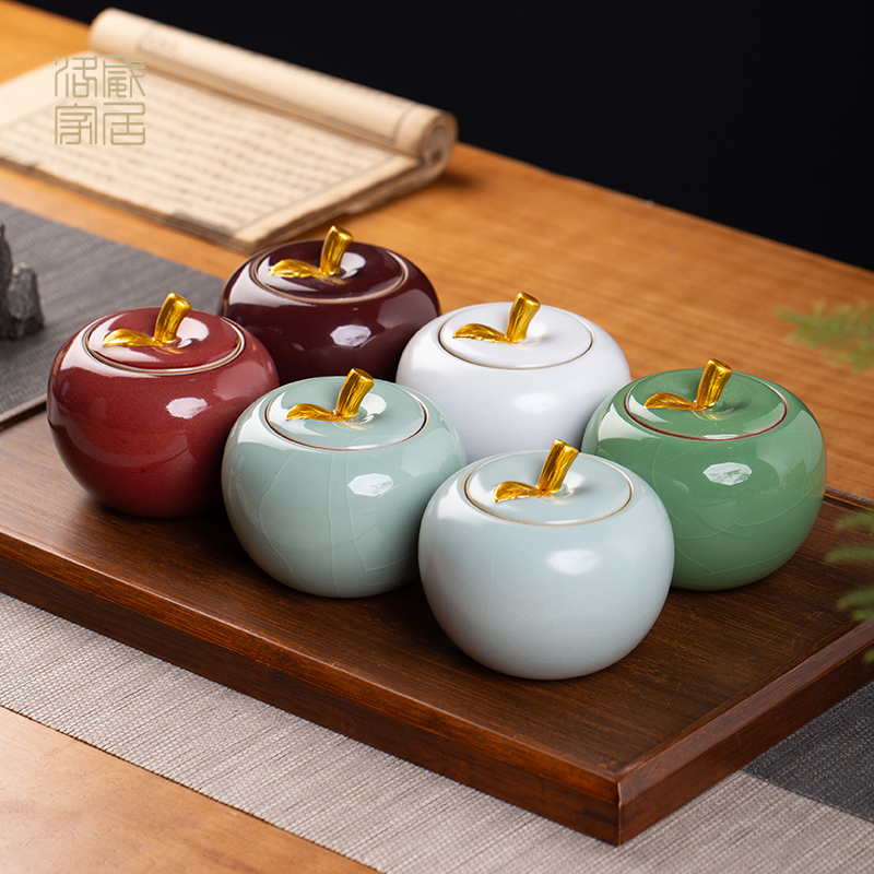 Your up caddy fixings open piece of jingdezhen ceramic seal can keep small jar jar gift boxes exquisite high - end storage tanks