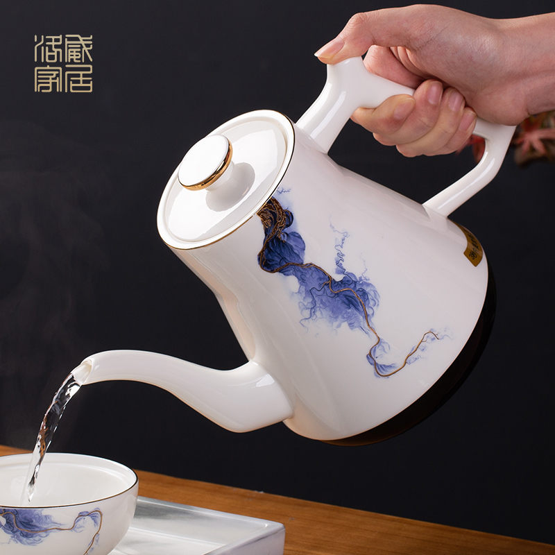 Blower, jingdezhen ceramic teapot household health pot insulation teapot tea kettle electrothermal cooking pot