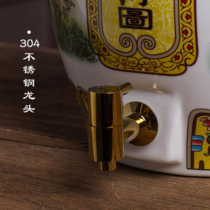 Clearance!!!!!! Ceramic wine jar it household of Chinese style liquor pot rice wine 20 jins mercifully wine sealed with cover bottle