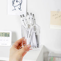 Ins Nordic transparent acrylic pen container simple and lovely Korean student dormitory desktop storage office