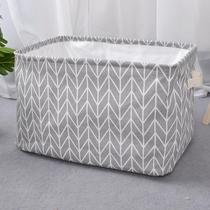 Japanese cotton and linen storage box fabric clothes storage box finishing box foldable large storage moving storage bag