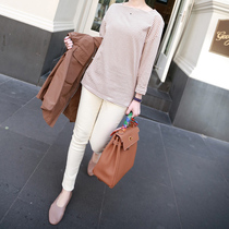 Uhome autumn Joker casual little leggings women wear thin ankle-length pants stretch leggings women pencil pants tide