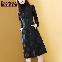 Danielle fashion slim slim windbreaker women long 2021 autumn new small waist coat coat coat