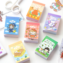 Soft Set Adzuki Bean Sticker Paper hipster Cute Character Salt Girl Sticker Hand Account diy Material Sticker