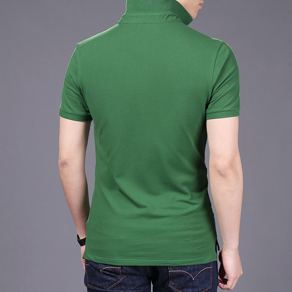 暴雪2017夏季新款短袖t恤男士纯色翻领polo衫 休闲男装多彩大码