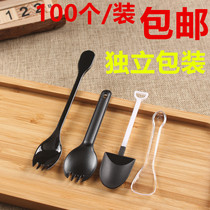 Independently wrapped pudding jelly yogurt ice cream shaved ice plastic ice cream scoop mousse shovel