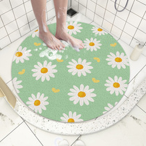 Bath room mat shower room non-slip mat round toilet toilet bathroom bathroom waterproof water barrier mat moisture mat