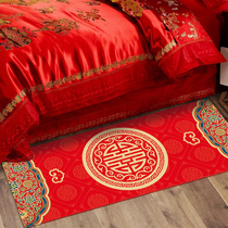 Wedding floor mat door mat wedding room bedside mat bedroom wedding red door home entrance mat
