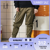 it UNDERGARDEN autumn casual trend beam feet black tooling trousers men 6812