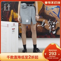 It MUSIUM DIV women's spring and summer buckle belt waist bag skirt 60456XE