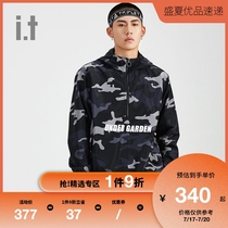 it UNDERGARDEN mens hooded camouflage thin jacket casual trend 7509AB