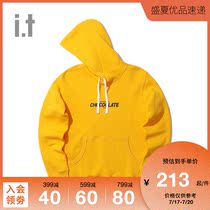 it :CHOCOOLATE autumn and winter trend men and women with the same couple pullover printing hooded sweater 3094