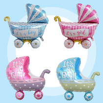 South Koreas new wedding celebration Birthday Celebration Mid-Baby Stroller Balloon Cartoon Aluminum Foil Cute Decoration