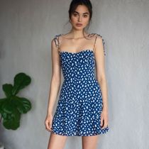 Law-style retro flat mouth printed rear elastic hanging band skirt Summer sexy cashew strap A character short skirt