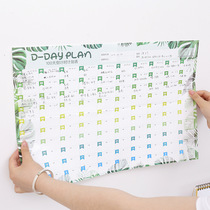 100 days countdown table work study day schedule note memo target Sprint table large Wall