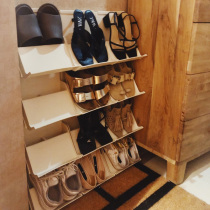 Shoe storage rack door simple multi-layer can be superimposed economical plastic rental bedroom shoe rack dormitory shoe cabinet