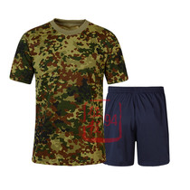 Public hair 01 short sleeve suit T-shirt shorts breathable cool quick dry military training genuine