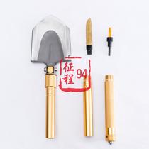 Non-public engineering shovel multifunctional outdoor foldable Tibetan mastiff shovel tactical escape fishing car tool