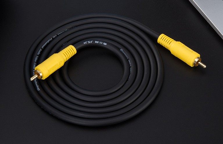 光纤数字同轴音频转换器电视接音响spdif转3.5模拟双莲花小米海信