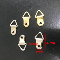 Photo-frame hardware hook 763 gold and silver triangular hanging picture frame Framed Accessories Oil Painting Hook 7 5 kilos