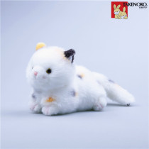 TAKENOKO toy doll cartoon cat Garfield simulation toy Lying handmade little cat