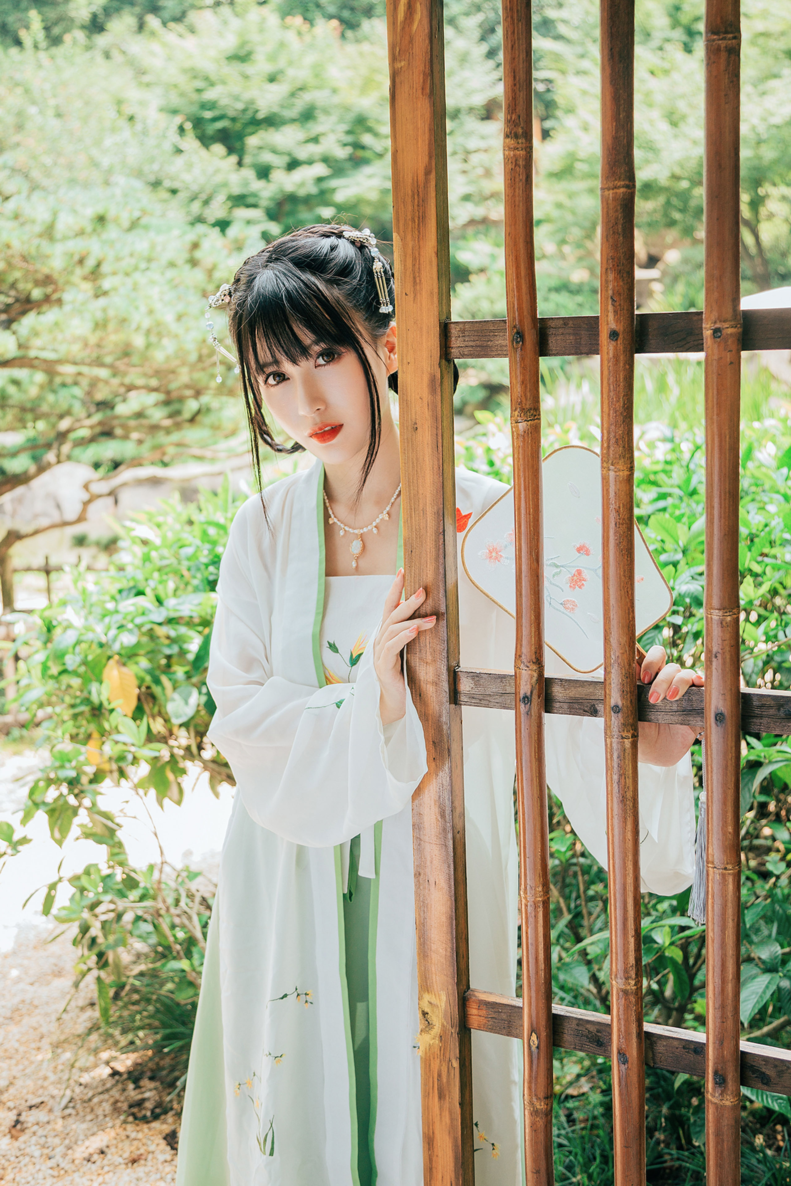 顺庆府汉服 【安汉台】小暑系列 褙子 改良宋裤 吊带